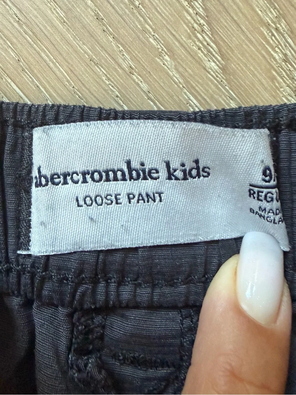 Boy's Black Cargo Pants Abercrombie kids